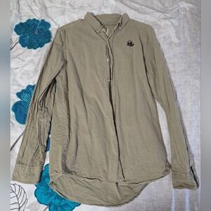 Men's Olive green Button-Down Shirt